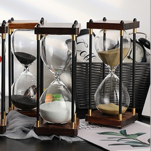 30 <strong>Minutes</strong> <strong>1</strong> Hour Hourglass <strong>Half</strong> Hour Glass Hourglass for Souvenirs Birthday Gift Home Decoration Wooden Sand <strong>Timer</strong> - Product Image 2