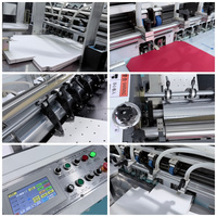 Machine automatique de collage de papier pour la fabrication de boîtes cadeaux et de bibliothèques, machine de pliage et de collage, machine plieuse-colleuse de boîtes