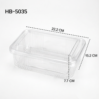 Conteneur d'emballage alimentaire pour gâteaux aux fruits frais écologiques personnalisés, boîte en plastique transparente en blister PET