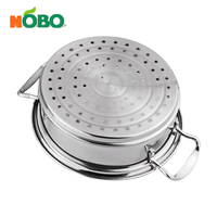 Küche & Haushalt Chinesischer Edelstahl-Couscous-Topf mit Glasdeckel als kleiner Dampfgarer