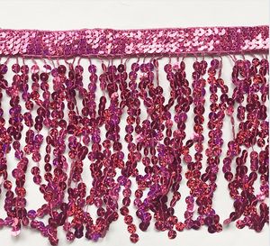 Ribete de Encaje Vintage Ecológico en Oferta, con Borde Dorado y Plateado, Flecos de Borlas y Lentejuelas para Bolsos - Product Image 5