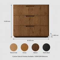 Table d'appoint en bois à 3 tiroirs de style français pour salon, table d'angle aux coins arrondis avec tiroir dissimulé, personnalisable OEM ODM