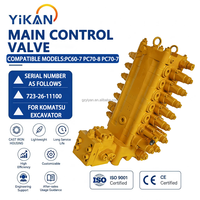 Vanne de commande PC60-8 pour excavatrice Komatsu PC60, compatible avec PC70-7 PC60-7 723-26-11100 723-26-10104, vanne de commande principale