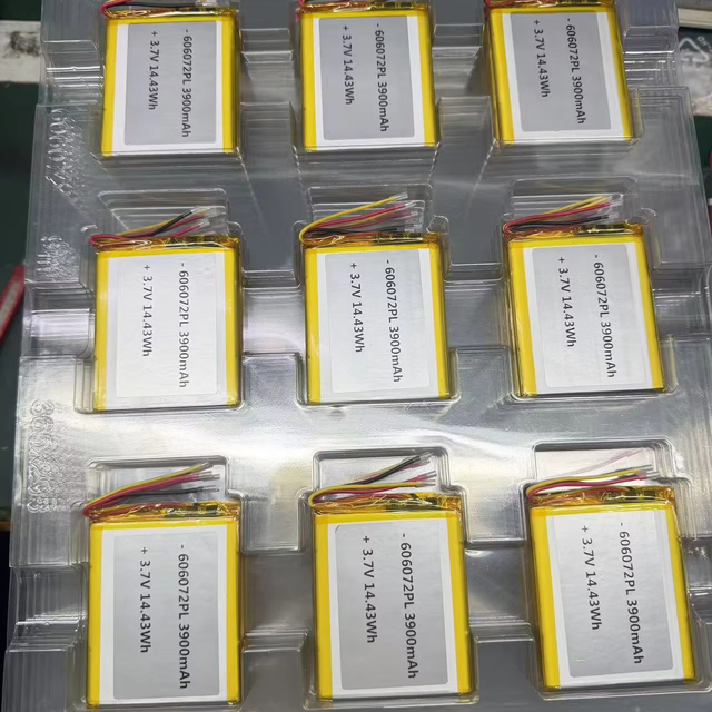 High Capacity 606072 Polymer Battery 3.7V 3900mAh Rechargeable LiPo Battery for Industrial Devices Market