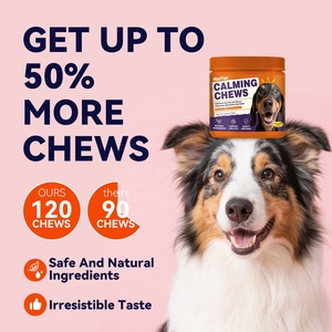 Friandises à Mâcher Apaisantes avec Mélatonine et Racine de Valériane pour Chiens - Soulagement de l'Anxiété et Soutien en Cas de Feux d'Artifice/Trousses de Tempête - Product Image 3