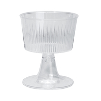 Gobelet à dessert mini transparent en PS de 3,21 oz avec couvercle, respectueux de l'environnement, non toxique, pour mousse, gâteau, sundae