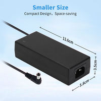 Adaptor Daya Desktop DC Universal 12V 5A 60W dengan Steker UE untuk DVD Hard Disk Konferensi Video