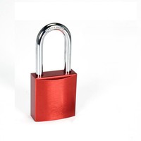 Cadenas de sécurité universel à triple revêtement en acier chromé trempé, anodisé, antirouille, avec déverrouillage par clé