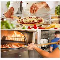 Offre Spéciale : 2 Spatules à Pizza en Aluminium avec Couteau à Pizza à Bascule de 12 Pouces
