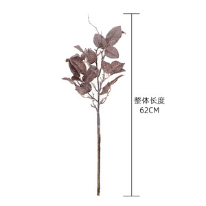 INS Wind Dry <span class=keywords><strong>Rose</strong></span> Leaf Simulación Flor falsa transparente para la decoración del hogar Boda PARA EL Día de San Valentín Fábrica al por mayor - Product Image 2