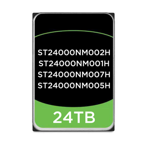 ฮาร์ดดิสก์สำหรับองค์กร Exos X24 24TB รุ่น ST24000NM002H ST24000NM001H ST24000NM007H ST24000NM005H ST24000NM006H ความเร็ว 7200 รอบต่อนาที หน่วยความจำ 256MB SATA ขนาด 3.5 นิ้ว - Product Image 2