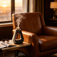Diffuseur de parfum sans eau à deux fluides, nébuliseur d'huiles essentielles pures 10 ml avec recharge USB pour hôtel et maison