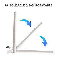 Antenne externe omnidirectionnelle 5.5dBi à gain élevé 5G 5.8GHz WiFi 6/7 RP-SMA Mâle pour routeur CPE 5G NR IoT sans fil