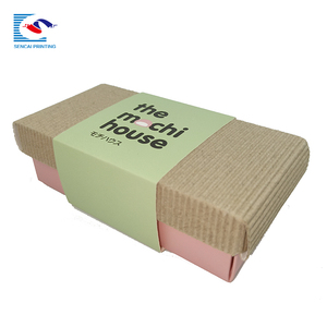 SENCAI ใหม่ออกแบบโลโก้ที่กำหนดเองน่ารักรีไซเคิล <span class=keywords><strong>mochi</strong></span> บรรจุภัณฑ์กระดาษกล่องแบ่ง - Product Image 3