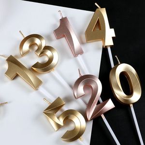 KLS venta al por mayor pastel accesorios 0-9 números oro plata pastel <span class=keywords><strong>velas</strong></span> decoración para cumpleaños aniversario boda fiesta - Product Image 1