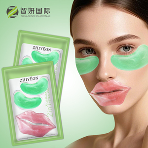 Etiqueta privada <span class=keywords><strong>Coreana</strong></span> Hidratante Eye Lip Mask Set Hidratante Hidrogel Parches Crysta Collagen Under Eye Mask y Lip Mask - Product Image 1