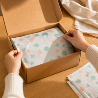 Papier d'emballage en tissu personnalisé avec votre logo imprimé, papier d'emballage fin et doux pour cadeaux, vêtements, bijoux, chaussures