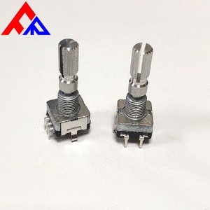 Codificador Mecánico con Extremo Moleteado, Terminales Verticales, Eje Metálico, Codificador Incremental de 5 Pines - Product Image 2