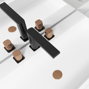 Vendita calda di Design moderno commerciale in ottone rubinetto per <span class=keywords><strong>lavabo</strong></span> acqua fredda calda cascata bagno <span class=keywords><strong>miscelatore</strong></span> rubinetto <span class=keywords><strong>con</strong></span> valvola in ceramica - Product Image 5