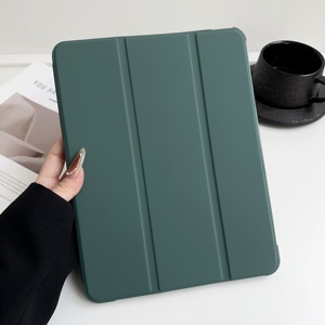 Étui magnétique pour <span class=keywords><strong>tablette</strong></span>, Housse fine en cuir PU avec fonction de veille/réveil automatique, Conception à trois volets, Logo personnalisé OEM pour iPad 11 - Product Image 1