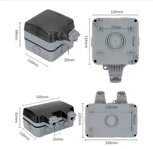 Outdoor Rain Proof Switch Waterproof Cover Outdoor Surface Mounted Socket Box Connection Splash Proof