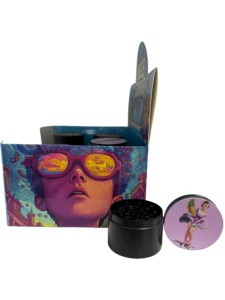 Round Zinc Alloy Manual Modern <b>Herb</b> <b>Grinder</b> 50mm with Full Printed Art Design for Accessory - Product Image 4