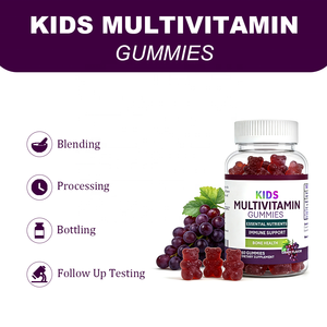 Gummies multivitaminées pour enfants saveur raisin, 60 unités, soutien immunitaire et nutritionnel pour enfants, vitamines B et C pour la santé digestive |   Usine - Product Image 4