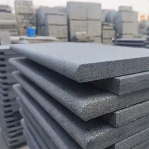 China Factory Manufacture G654 Dark Grey Granite Swimming Pool Edge Coping Normal Borders Granite