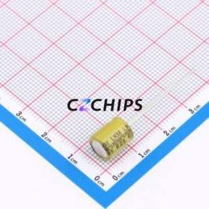 Condensador Electrolítico de Aluminio de Montaje Pasante LKMD0901V221MF, D8xL9mm 220uF 20% 35V 945mA-100kHz - Product Image 2