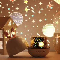 TAIKOO Étoile Veilleuse Projecteur Lapin LED Lampe de Projection 360 Degrés Rotation 8 Films de Projection pour Enfants Cadeaux Chambre Maison