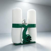 Aspirateur industriel double sac pour la coupe du bois, l'extraction de poussière de sciure, la découpe, le fraisage et les machines CNC