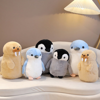 Jouets en peluche marins unisexes mignons de 35 cm de haute qualité, marque YIZHAI, en coton PP, représentant des animaux marins tels que les phoques, les pingouins et les dauphins, pour enfants