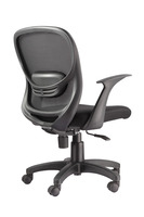 Chaise de bureau exécutive de luxe Kabel Full Mesh, dossier moyen, structure en aluminium, pivotante, certifiée TUV/BIFMA, garantie 1 an