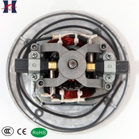Moteur de remplacement pour aspirateur avec couvercle ventilé, bobinages en cuivre, porte-balais de charbon, cadre circulaire et support de câblage