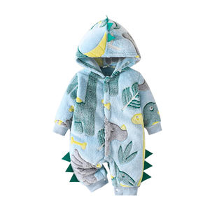 Unisex Baby Romper with <strong>Dinosaur</strong> Print Children Jumpsuit with Snap Button Animal <strong>Onesie</strong> for <strong>Kids</strong> - Product Image 6