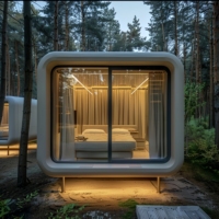 ZENT modulaire Apple Capsule Bureau Petite Maison Intérieur Apple Cabine Bureau Pod Jardin Bureau