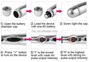 SacKnove 9 Intensitäten Puls-Einstellstift Nippel Vaginal Klitoris Stimulator Stab BDSM Elektro-Schock Sexspielzeug für Männer und Frauen - Product Image 6