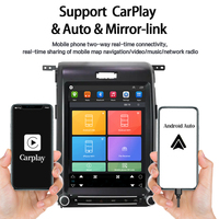 Lecteur DVD de voiture LELV Android 14 12,1 pouces, écran tactile, autoradio pour Ford F150 2013-2015 avec CarPlay