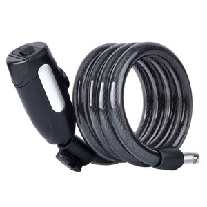 Candado de cable para bicicleta Yueli de 1.2m, 1.5m, 1.8m, cable de acero con revestimiento de PVC, duradero y antirrobo para bicicleta, bicicleta de montaña y motocicleta. - Product Image 2