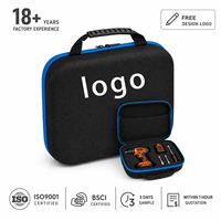 Bolsa de Viaje EVA Resistente al Agua con Logotipo Personalizado, Caja de Almacenamiento de Herramientas a Prueba de Golpes, Estuche de Transporte con Cremallera y Bolsillo de Malla