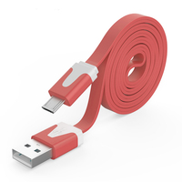En stock, câble USB plat bicolore de 3 pieds (1 mètre) pour iPhone 12 13 14 Pro iPad, charge rapide, conducteur en cuivre pur, blindage tressé