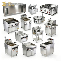 Ensemble d'équipements de cuisine professionnels en acier inoxydable pour restaurant, hôtel, projet, solution de conception de plan de travail personnalisée