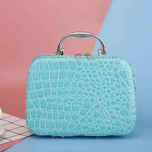 Ulikeke Multi-function PU Leather Cosmetic Storage Bag & <b>Cases</b> Large Capacity Portable Travel Storage <b>Makeup</b> <b>Case</b> With Mirror - Product Image 2