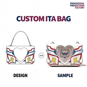 Bolso Ita Personalizado, Set Completo con Llavero de Peluche de Dibujos Animados, Pin y Artículos de Colección, Bolso de Hombro Ita de Alta Calidad, Bolsos de Lujo para Mujer - Product Image 3