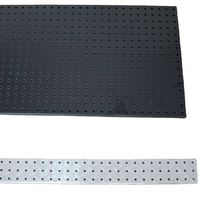   Panneau perforé horizontal en métal (lot de 5) pour rangement et organisation d'outils à la maison, au garage ou au mur
