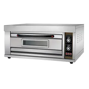 Terbaru Kualitas Tinggi Profesional 1 Dek 2 Nampan Gas Oven Komersial Industri Baking Roti Oven