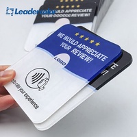 Kartu RFID Tahan Air PVC, Kartu RFID Pintar 13.56MHz NFC213, Kartu Ulasan Google untuk Ulasan Toko