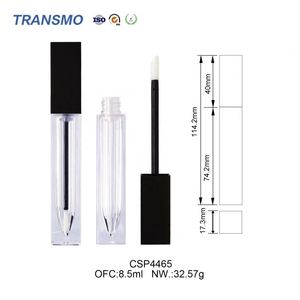 Tube de brillant à lèvres écologique, tube carré transparent pour brillant à lèvres, conteneur de 8,5 ml, tubes de brillant à lèvres vides - Product Image 2