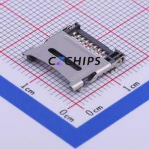 TF-014-H18 <b>SD</b> <b>Card</b> / Memory <b>Card</b> Connector SMD Connector Flip Cover Type MicroSD <b>Card</b> (TF <b>Card</b>) <b>Card</b> <b>Holder</b> 1.85mm - Product Image 1