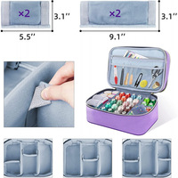 Kit de couture portable professionnel mini pour voyage, boîte d'accessoires, outils et sac de broderie, vente en gros pour débutants